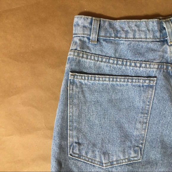 American Apparel | High Waisted Denim Shorts - Picture 7 of 8